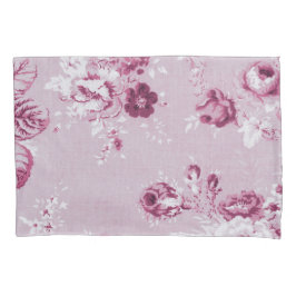 Funda De Cojín Rosa Vintage Botánico Floral N.º 5