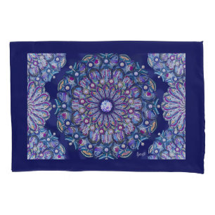Funda De Cojín Rosario azul