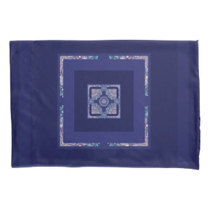Funda De Cojín Rosario azul