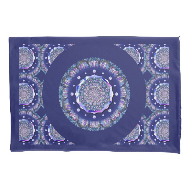 Funda De Cojín Rosario azul (Anverso)