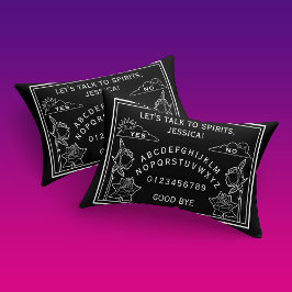 Funda De Cojín Rosas blancos góticos hablando del tablero