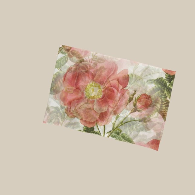 Funda De Cojín Rosas con Rubor Rosado (Subido por el creador)