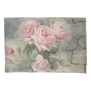 Funda De Cojín ROSAS GRUNGY - Flores de época