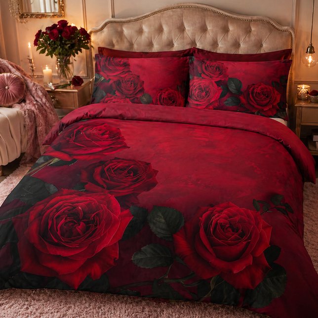 Funda De Cojín Rosas Rojas Góticas Elegantes (Subido por el creador)