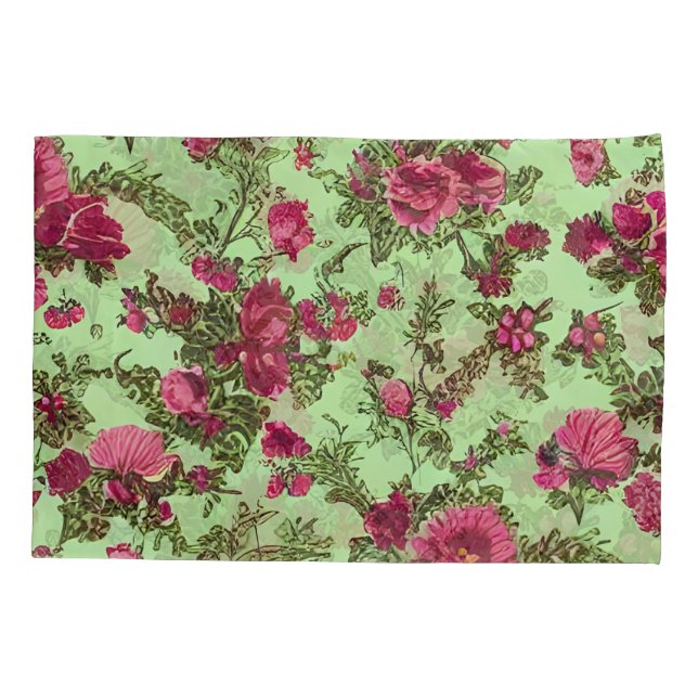 Funda De Cojín Rosas rosadas de Victoria (Reverso)