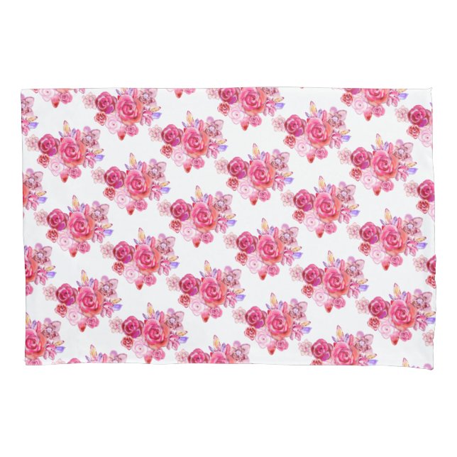 Funda De Cojín Roses Pillow Case Flowers (Anverso)