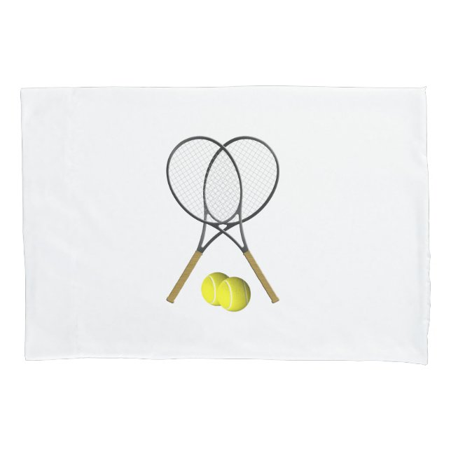 Funda De Cojín Rótulos de tenis (Anverso)