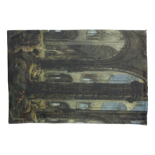 Funda De Cojín Ruinas góticas (por Carl Blechen) (Anverso-izquierdo)