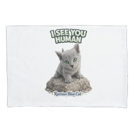 Funda De Cojín Russian Blue Cat Pillow Cover