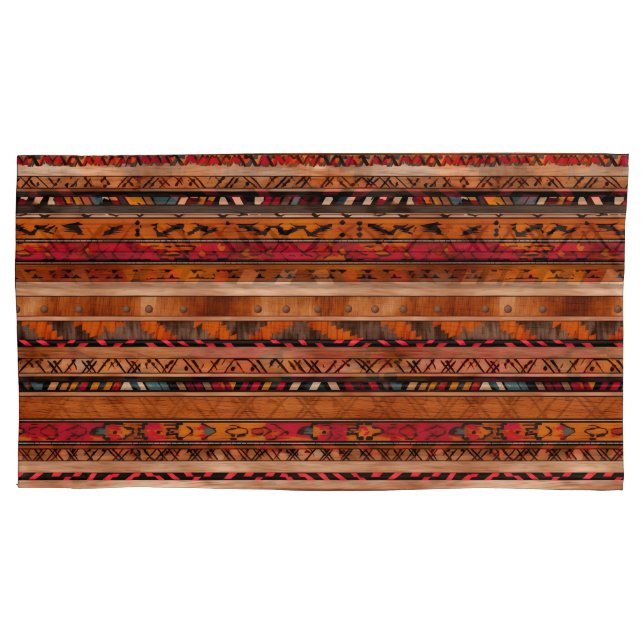 Funda De Cojín Rust Pattern Pillowcases – Stylish Bedroom Pillow  (Anverso-izquierdo)