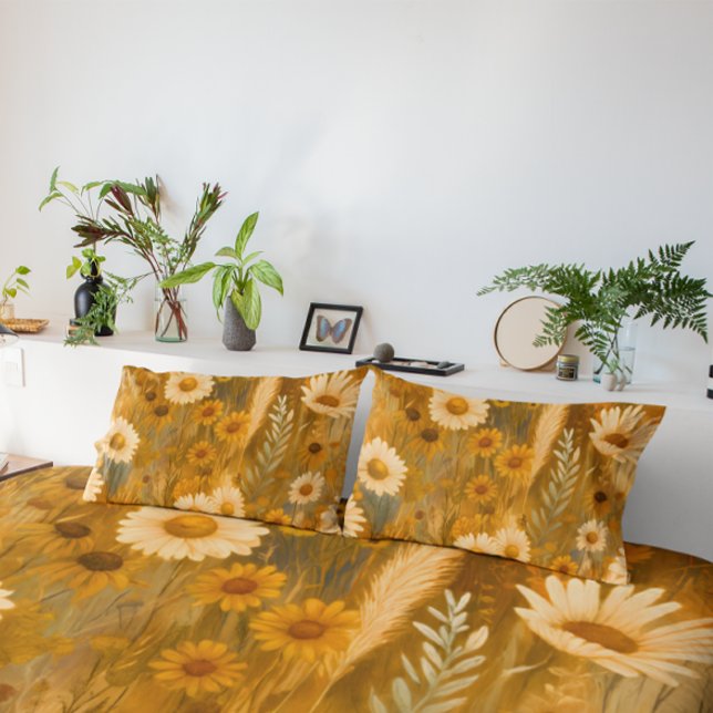 Funda De Cojín Rustic Wildflower Pattern (Subido por el creador)