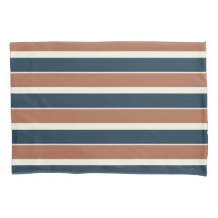 Funda De Cojín Rústica boho y franjas de la marina