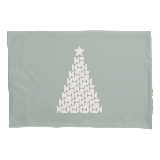 Funda De Cojín Sage Green Christmas Tree (Anverso)