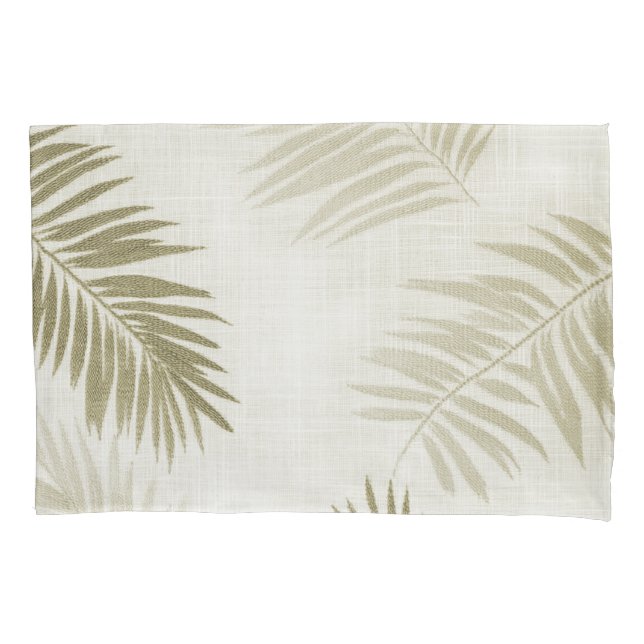 Funda De Cojín Sage Green Tropical Bohemias (Anverso)
