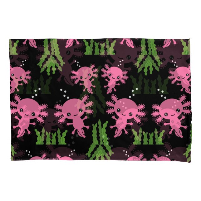 Funda De Cojín Salamander Axotl exótico (Anverso)