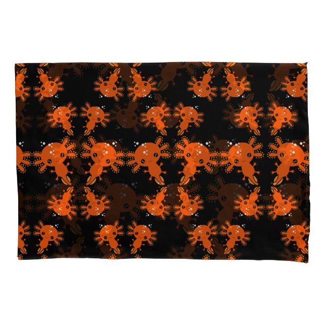 Funda De Cojín Salamander Axotl exótico (Anverso)