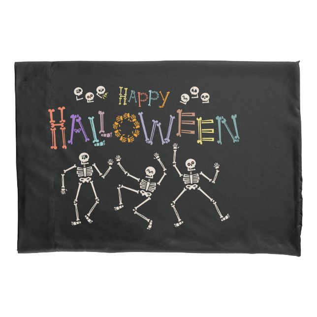 Funda De Cojín Saludos de Halloween (Anverso)