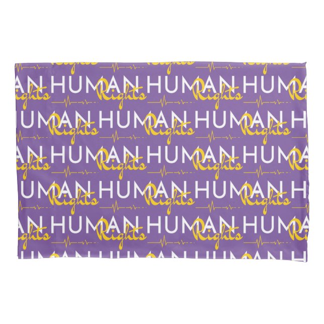 Funda De Cojín Salvamento de los derechos humanos (Anverso)