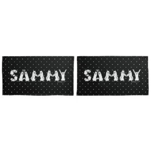 Funda De Cojín Sammy en letras samoyadas