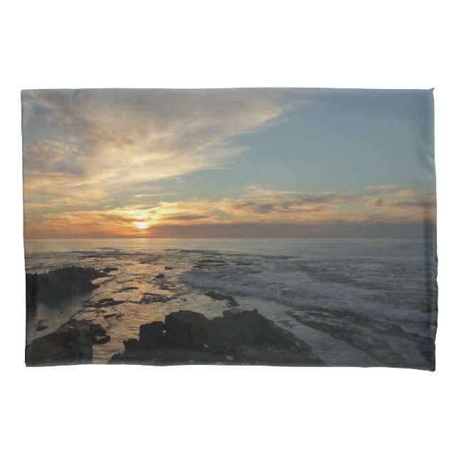 Funda De Cojín San Diego Sunset I California Seascape (Anverso)