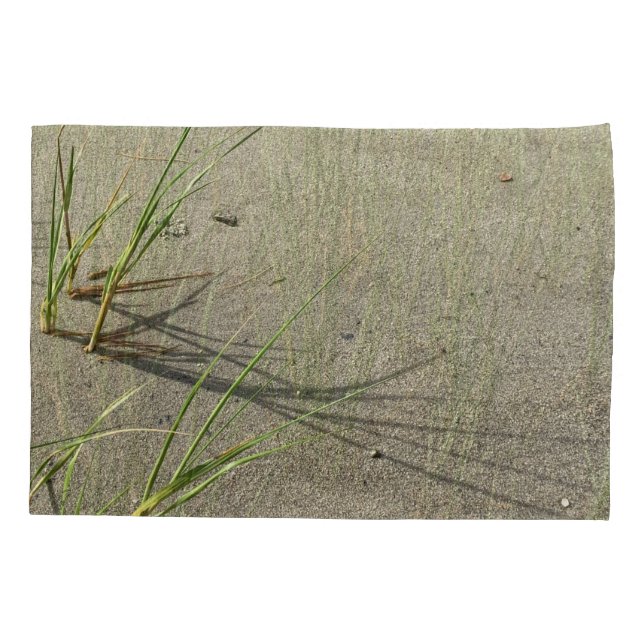 Funda De Cojín Sandy Beach and Fragile Reeds Pillow Case (Reverso-Izquierdo)