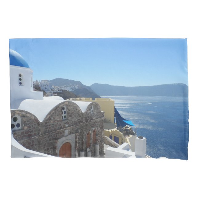 Funda De Cojín Santorini, Grecia (Anverso)
