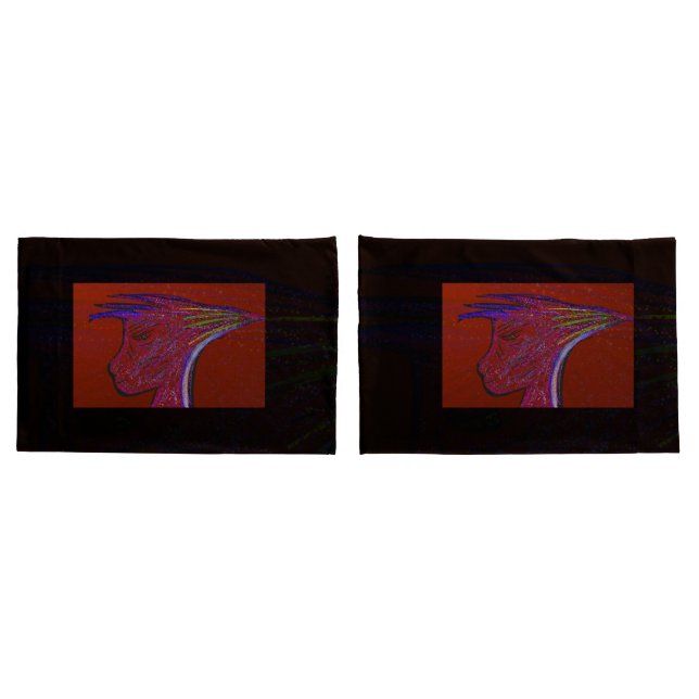 Funda De Cojín Sci-fi Fantasy Alien Character Art Pillowcases (Reverso-Set)