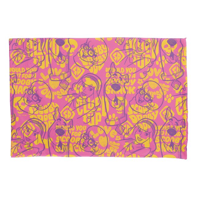Funda De Cojín Scooby-Doo | Funky Flower Pattern (Anverso)