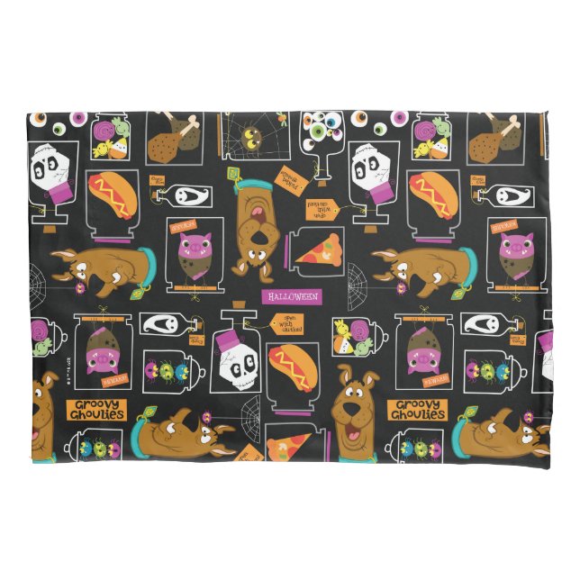 Funda De Cojín Scooby-Doo | Patrón Scooby-Doo de Halloween (Anverso)