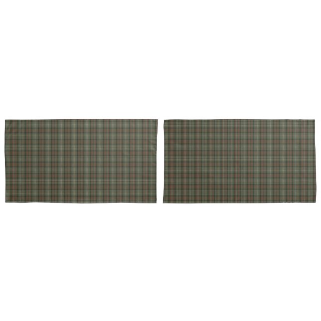 Funda De Cojín Scott Green Weathered Original Escocia Tartán (Anverso - Set)