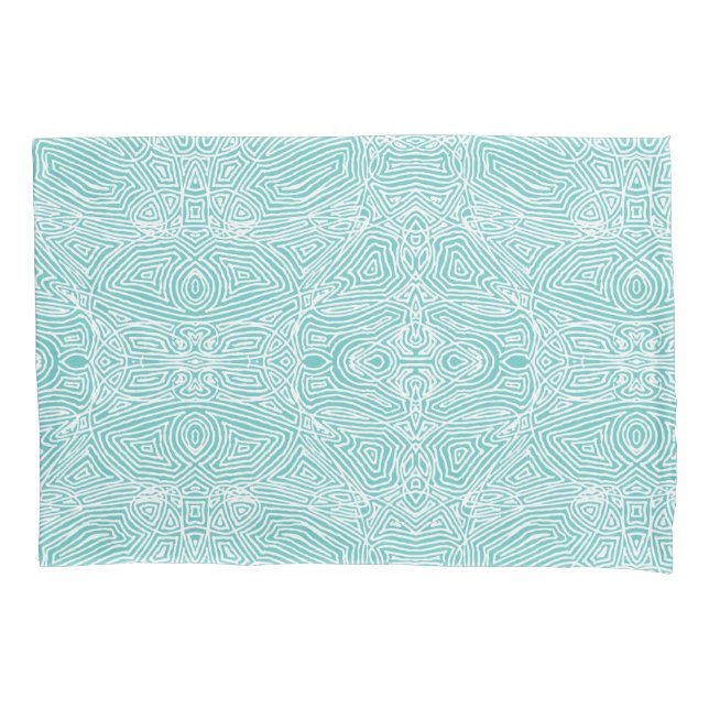 Funda De Cojín Scribbleprints Verde azulado (Anverso-izquierdo)