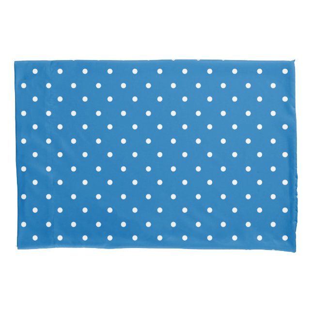 Funda De Cojín Seamless blue background polka dot pattern  (Anverso-izquierdo)