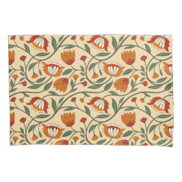 Funda De Cojín Seamless floral pattern in beige background