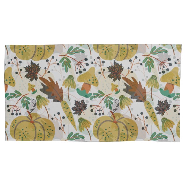 Funda De Cojín Seamless pattern of tropical pumpkins and carrots (Anverso-izquierdo)