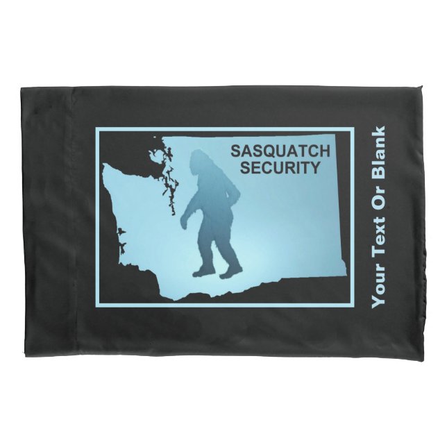 Funda De Cojín Seguridad Sasquatch - Washington (Anverso)