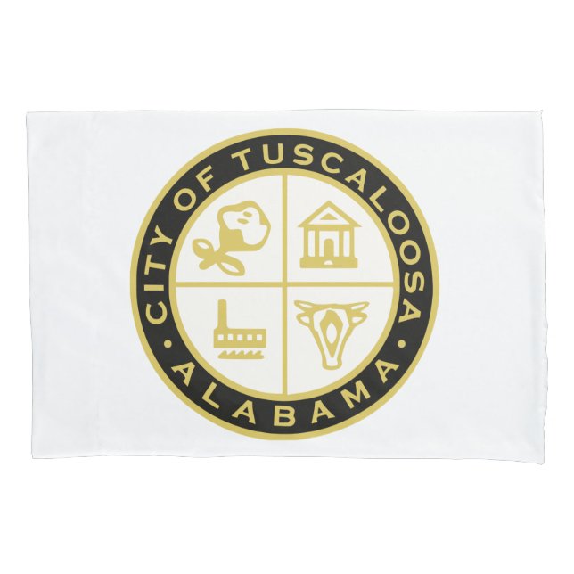 Funda De Cojín Sello de Tuscaloosa (Alabama) (Anverso-izquierdo)