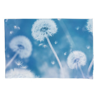 Funda De Cojín Semillas Dandelions: Cartel floral de verano