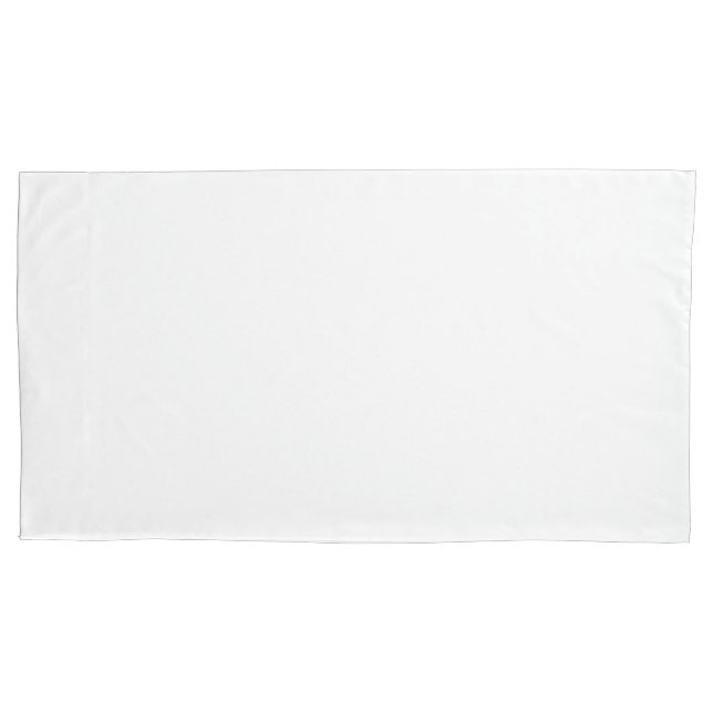 Funda De Cojín Sencillamente par blanco Carcasas de almohada King (Anverso-izquierdo)