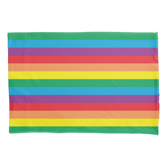 Funda De Cojín Sencillamente patrón arco iris (Anverso-izquierdo)