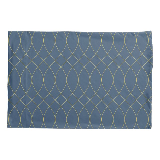 Funda De Cojín Sencillo, moderno, fresco, moderno y ondulado líne (Reverso)