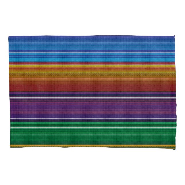 Funda De Cojín Serape mexicano #3 (Anverso)