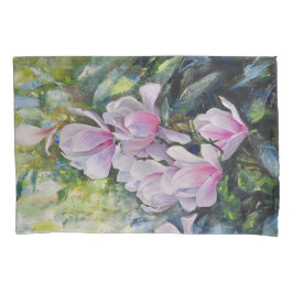 Funda De Cojín Serenidad de Magnolia - Arte floral de Lukian