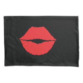 Funda De Cojín Sexy Kiss Elegante Gran Rojo Lluvia Pouty Lips