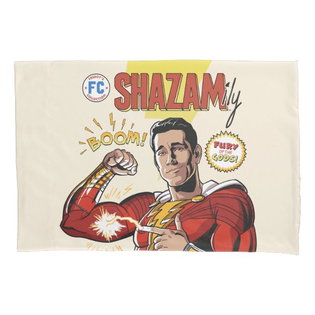 Funda De Cojín ¡SHAZAM! Furia de los dioses | Tapa de SHAZAMily C (Anverso)