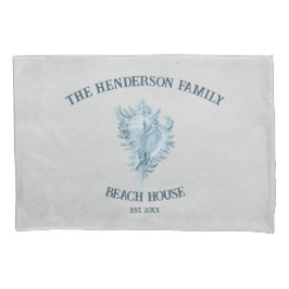 Funda De Cojín Shell de conexión azul