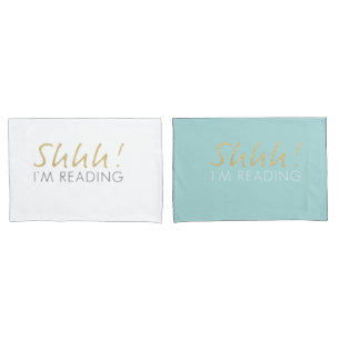 Funda De Cojín ¡Shhh! Estoy leyendo el juego de almohadillas