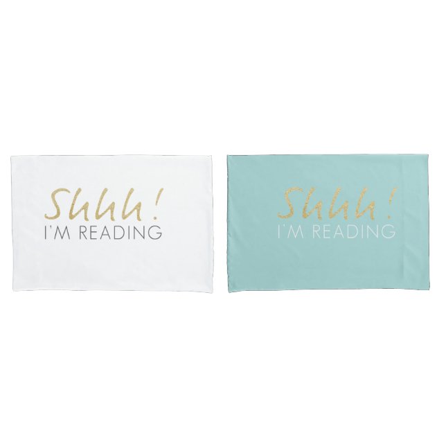 Funda De Cojín ¡Shhh! Estoy leyendo el juego de almohadillas (Anverso - Set)