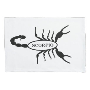 Funda De Cojín Signo de estrella de escorpión negro de Scorpion