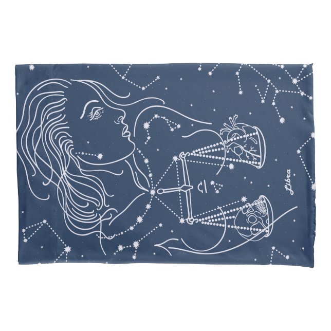 Funda De Cojín Signo de Libra zodiac (Anverso)