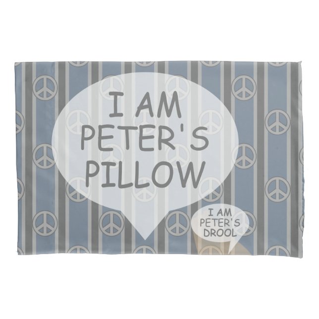 Funda De Cojín Signo de paz de Personalizable divertido y diverti (Anverso)